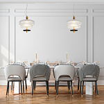 Подвесной светильник многослойный из рифленого прозрачного стекла Academy of Light варинант исполнения - 7 | Loft Concept в Нижнем Новгороде