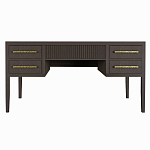 Большой Рабочий стол Primo с 5 выдвижными ящиками Темный орех варинант исполнения - 7 | Loft Concept в Нижнем Новгороде