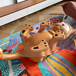 Дизайнерский журнальный стол с основанием в виде кота Bivan варинант исполнения - 2 | Loft Concept в Нижнем Новгороде