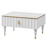 Стол журнальный белый с ящиком Expanses of Beauty варинант исполнения - 1 | Loft Concept в Нижнем Новгороде