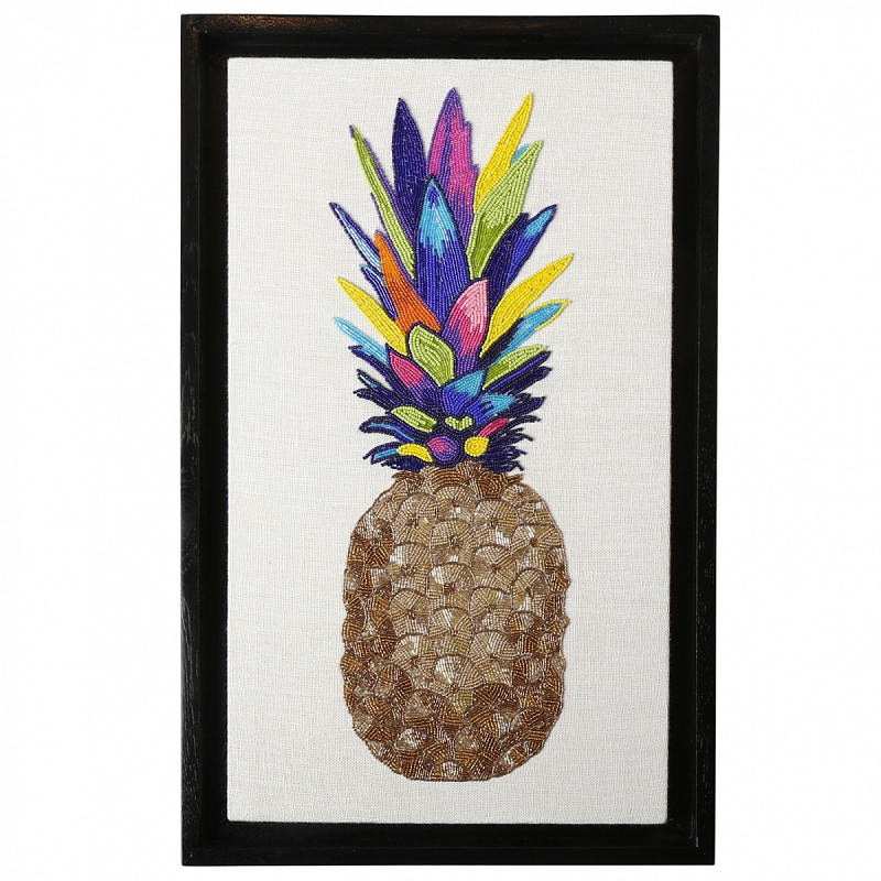 Панно Jonathan Adler PINEAPPLE BEADED WALL ART Мульти в Нижнем Новгороде | Loft Concept 