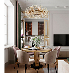 Круглая подвесная люстра Crystal Dandelions Chandelier варинант исполнения - 3 | Loft Concept в Нижнем Новгороде