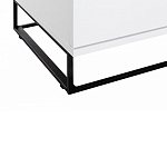 Стеллаж книжный белый с 3-мя открытыми полками и дверкой Strict Lines варинант исполнения - 5 | Loft Concept в Нижнем Новгороде