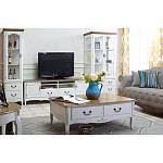 Узкая стеклянная витрина с двумя ящиками Montmartre Provence Showcase варинант исполнения - 3 | Loft Concept в Нижнем Новгороде