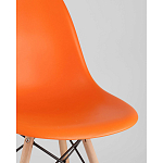 Пластиковый стул на ножках из массива бука Eames Orange варинант исполнения - 2 | Loft Concept в Нижнем Новгороде