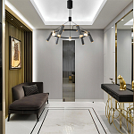 Люстра круглая с 9-ю цилиндрическими плафонами на магнитном креплении Bronze Concert варинант исполнения - 6 | Loft Concept в Нижнем Новгороде