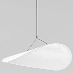 Подвесной светильник с белым тканевым плафоном в форме облака Crystal Cloud Junction варинант исполнения - 1 | Loft Concept в Нижнем Новгороде