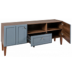 ТВ-тумба серая из массива бука с 2-мя дверками и ящиком Wenge Light варинант исполнения - 4 | Loft Concept в Нижнем Новгороде