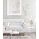 Подвесной светильник с 3-мя округлыми матовыми плафонами из белого стекла Golden Swirl варинант исполнения - 9 | Loft Concept в Нижнем Новгороде