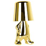 Настольная лампа фигурная золотого цвета с гладким абажуром Высота 19 см Sophia варинант исполнения - 2 | Loft Concept в Нижнем Новгороде