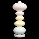 Настольная лампа из стеклянных сфер в пастельных тонах Высота 48 см Pastel Lunaria варинант исполнения - 1 | Loft Concept в Нижнем Новгороде