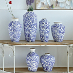Ваза с синим цветочным узором Blue & White Ornament  варинант исполнения - 3 | Loft Concept в Нижнем Новгороде