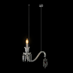 Подвесной светильник стеклянный в виде канделябра Curved Glass Chandelier варинант исполнения - 2 | Loft Concept в Нижнем Новгороде