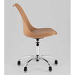 Офисный стул на металлическом основании EGGERY Brown пластик варинант исполнения - 4 | Loft Concept в Нижнем Новгороде