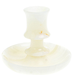 Подсвечник в виде чаши из натурального камня оникс Stone Candlestick варинант исполнения - 1 | Loft Concept в Нижнем Новгороде