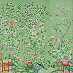 Обои ручная роспись Belvoir Pistachio варинант исполнения - 2 | Loft Concept в Нижнем Новгороде