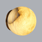 Настенно-потолочный светильник с плафоном в форме шара из алебастра Cryptocrystalline Stone варинант исполнения - 9 | Loft Concept в Нижнем Новгороде