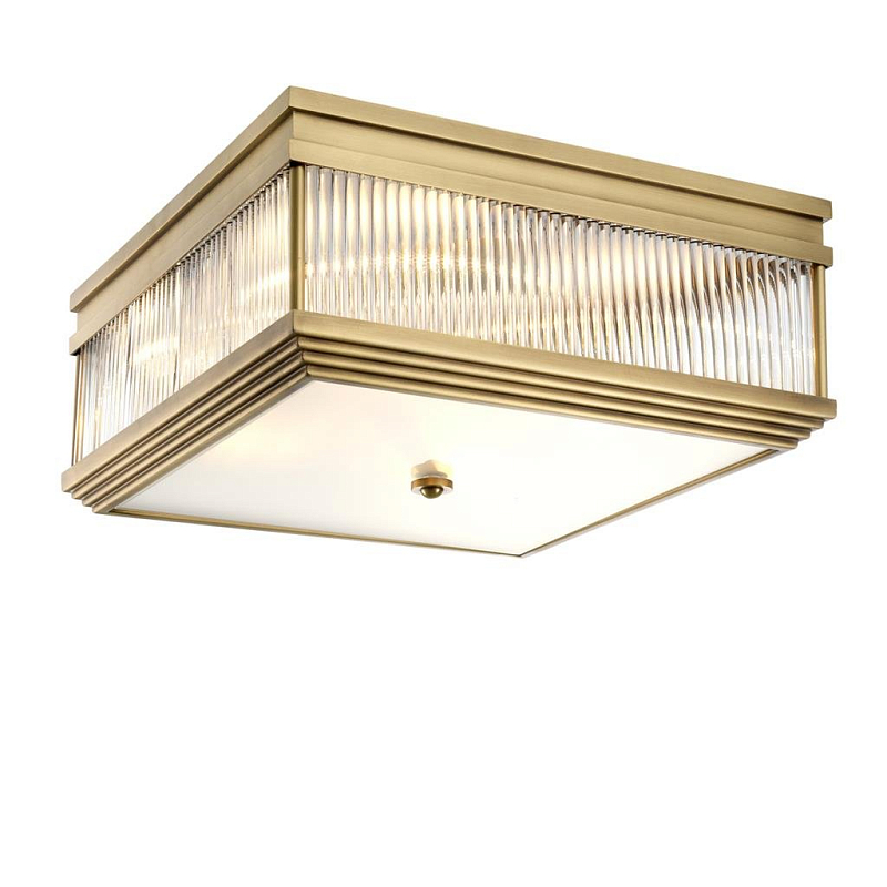 Потолочный светильник Ceiling Lamp Marly Antique brass Латунь Античная полированная Прозрачное Стекло в Нижнем Новгороде | Loft Concept 