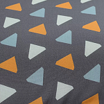 Постельное белье из сатина с принтом треугольники 150х200 см Triangular Dreams варинант исполнения - 2 | Loft Concept в Нижнем Новгороде