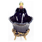 Чаша темно-синего цвета из фарфора с разноцветной птичкой Eden Garden porcelain and bronze варинант исполнения - 10 | Loft Concept в Нижнем Новгороде