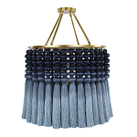 Люстра синяя плетеная с кисточками Boho Tassel Chandelier варинант исполнения - 2 | Loft Concept в Нижнем Новгороде