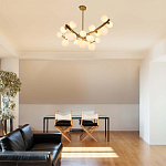 Люстра подвесная фигурная с белыми лампами в форме шара Felicitat варинант исполнения - 1 | Loft Concept в Нижнем Новгороде