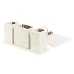 Настольный письменный набор из мрамора и креноида с гербом России Marble Accessory варинант исполнения - 3 | Loft Concept в Нижнем Новгороде