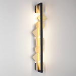 Бра вертикальное черного цвета с золотыми кругами и квадратами Gravyura варинант исполнения - 4 | Loft Concept в Нижнем Новгороде