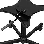 Стул с мягкой черной обивкой из велюра и подъемно-поворотным механизмом на колесиках Harper Black варинант исполнения - 5 | Loft Concept в Нижнем Новгороде