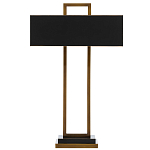 Настольная лампа прямоугольная с черным абажуром Strictness of Forms варинант исполнения - 2 | Loft Concept в Нижнем Новгороде