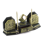 Настольный письменный набор из змеевика с часами и таблетницей Successful Leader варинант исполнения - 2 | Loft Concept в Нижнем Новгороде