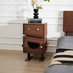 Тумбочка прикроватная с ящиком и дверцей Робот Robot Desk варинант исполнения - 2 | Loft Concept в Нижнем Новгороде