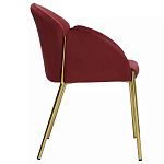 Стул бордовый на золотистых ножках Burgundy Chair варинант исполнения - 2 | Loft Concept в Нижнем Новгороде
