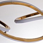 Люстра подвесная золотая в форме изогнутых колец Curved Rings варинант исполнения - 2 | Loft Concept в Нижнем Новгороде