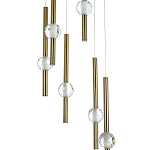 Каскадная люстра Celestin Spheres Brass Chandelier варинант исполнения - 2 | Loft Concept в Нижнем Новгороде