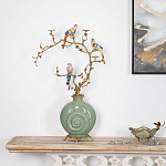 Фарфоровый подсвечник с бронзовым декором Eden Garden варинант исполнения - 4 | Loft Concept в Нижнем Новгороде