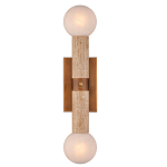 Бра цилиндрической формы с 2-мя плафонами белого цвета Marble Glow варинант исполнения - 1 | Loft Concept в Нижнем Новгороде