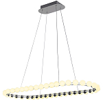 Люстра подвесная светодиодная с круглыми плафонами белого цвета PEARLS Suspension 100  варинант исполнения - 2 | Loft Concept в Нижнем Новгороде