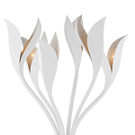 Торшер белый с плафонами в виде лепестков Delicate Flower варинант исполнения - 2 | Loft Concept в Нижнем Новгороде