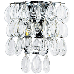 Бра с хрустальными подвесками в виде капель Antoine Crystal Drops Chrome Wall Lamp варинант исполнения - 1 | Loft Concept в Нижнем Новгороде
