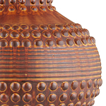 Настольная лампа темно-коричневая с тканевым абажуром в форме конуса Сhieftain варинант исполнения - 1 | Loft Concept в Нижнем Новгороде