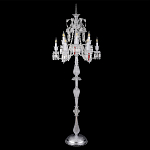 Торшер с 12-ю белыми текстильными абажурами и хрустальными подвесками Lustre Reverie варинант исполнения - 3 | Loft Concept в Нижнем Новгороде