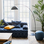 Трехместный диван темно-синий Campion Deep Blue Sofa варинант исполнения - 4 | Loft Concept в Нижнем Новгороде