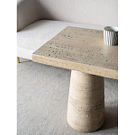 Столик приставной с квадратной столешницей Textured Cream Table варинант исполнения - 6 | Loft Concept в Нижнем Новгороде