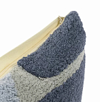 Чехол на подушку с рисунком серо-синего цвета Elan Textured варинант исполнения - 3 | Loft Concept в Нижнем Новгороде