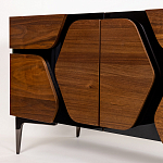 ТВ-тумба с узором из шпона на фасаде Sahara варинант исполнения - 6 | Loft Concept в Нижнем Новгороде