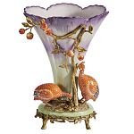 Ваза с цесарками из фарфора с бронзовыми элементами Garden of Eden варинант исполнения - 1 | Loft Concept в Нижнем Новгороде