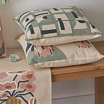 Подушка декоративная зеленого цвета с геометрическим рисунком Divine Abstractions варинант исполнения - 6 | Loft Concept в Нижнем Новгороде