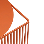 Оранжевый приставной стол из металла Lattice варинант исполнения - 5 | Loft Concept в Нижнем Новгороде