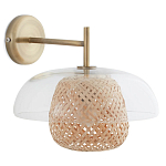 Бра с плафоном из плетенного бамбука Corzine варинант исполнения - 1 | Loft Concept в Нижнем Новгороде